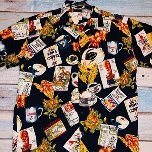 Men’s Kona coffee Hawaiian shirt Large ☕️